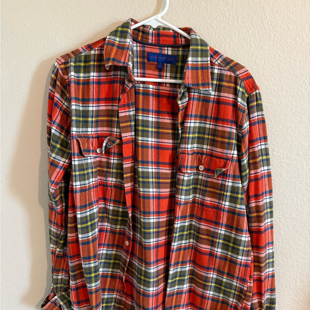 Aeropostale Plaid Button Down Shirt